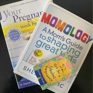 2 books and cards on everything pregnancy! Package deal or can be sold separate.